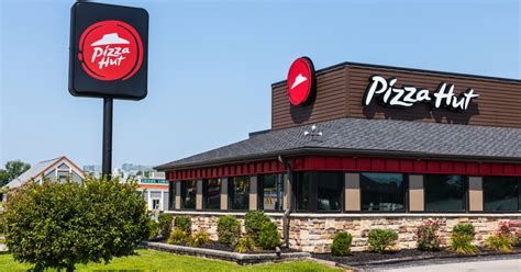 Check our Deals page regularly for coupons and limited time offers that are available for delivery, carryout, or pickup through The Hut Lane drive-thru (at participating Pizza Hut locations). . Pizza hut dine in locations